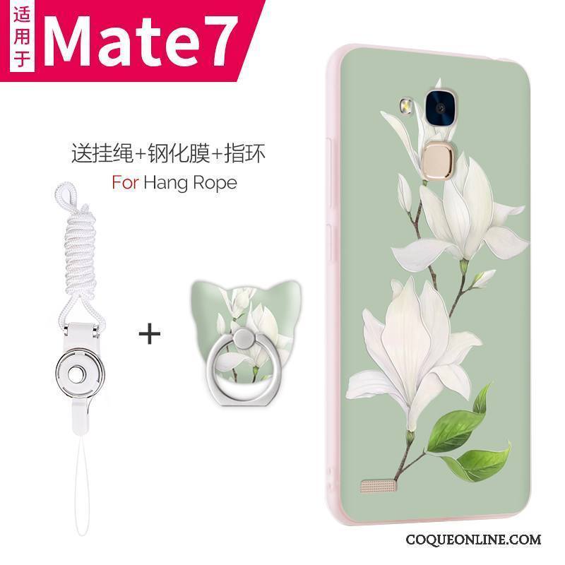 Huawei Ascend Mate 7 Silicone Coque De Téléphone Protection Étui Tout Compris Très Mince Vert