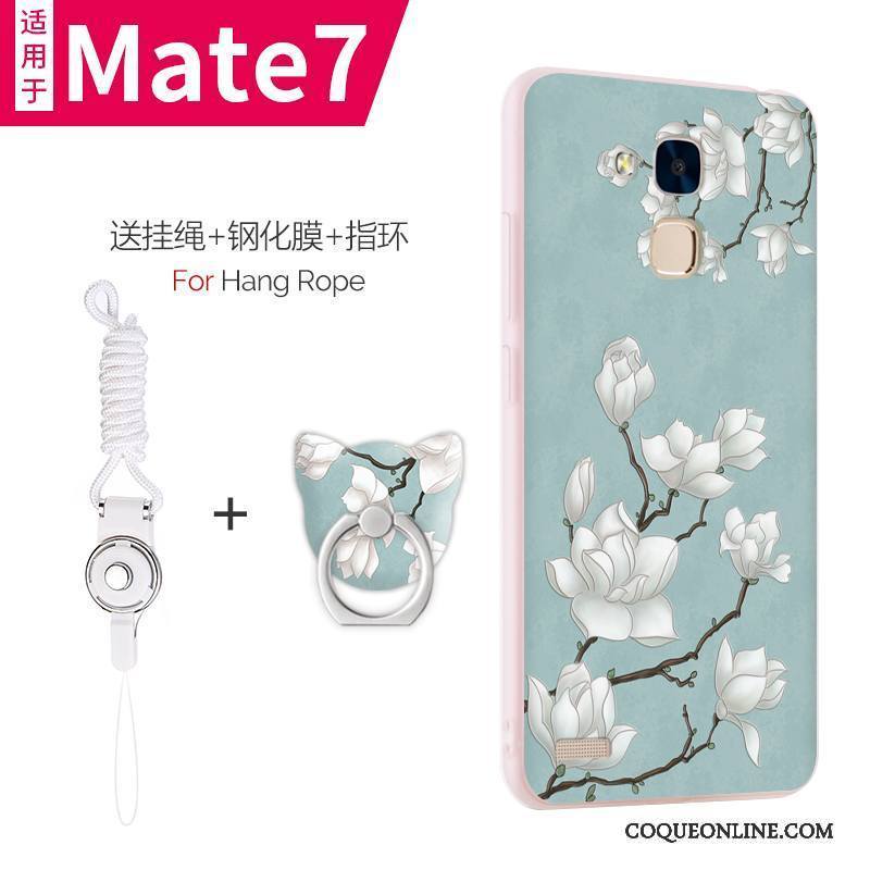Huawei Ascend Mate 7 Silicone Coque De Téléphone Protection Étui Tout Compris Très Mince Vert