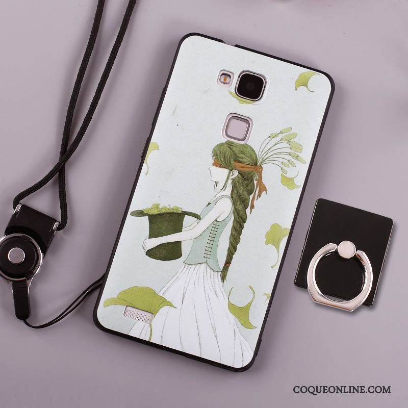 Huawei Ascend Mate 7 Silicone Étui Fluide Doux Vert Protection Coque De Téléphone Incassable