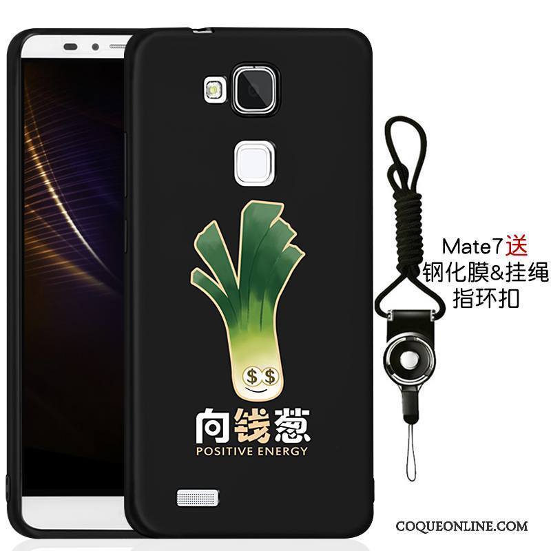 Huawei Ascend Mate 7 Tout Compris Coque Étui Noir De Téléphone Fluide Doux Tendance