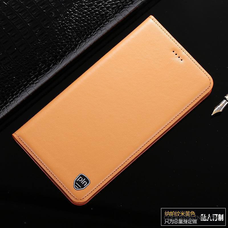 Huawei Ascend Mate 7 Étui Cuir Véritable Coque Étui En Cuir Téléphone Portable Protection Housse