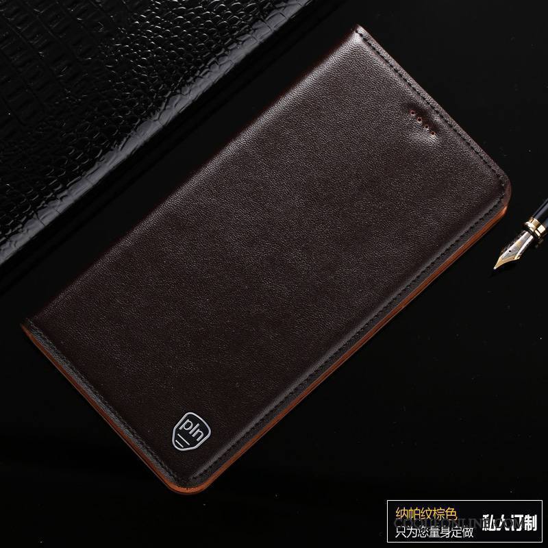 Huawei Ascend Mate 7 Étui Cuir Véritable Coque Étui En Cuir Téléphone Portable Protection Housse