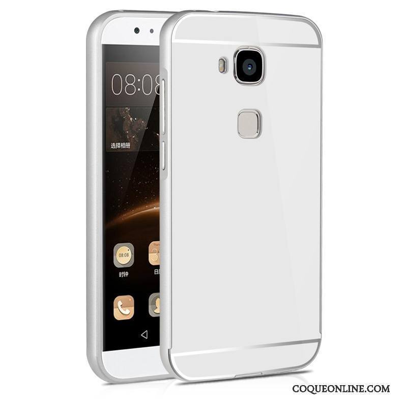 Huawei G7 Plus Border Noir Métal Coque De Téléphone Couvercle Arrière Étui Incassable