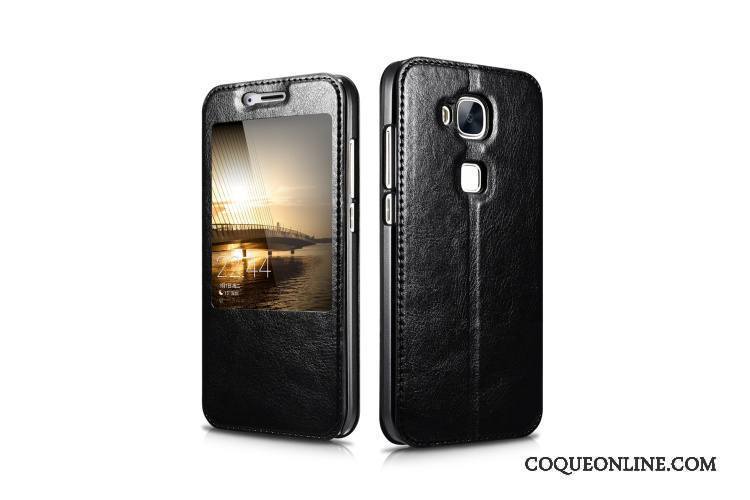 Huawei G7 Plus Clamshell Protection Étui En Cuir Coque De Téléphone Luxe