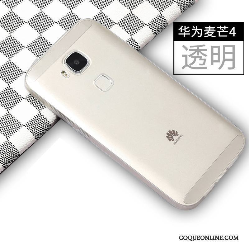 Huawei G7 Plus Coque De Téléphone Silicone Magnétisme Fluide Doux Incassable Anneau Nouveau