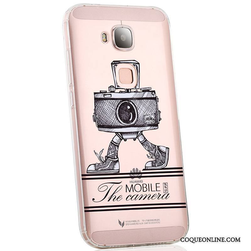 Huawei G7 Plus Coque De Téléphone Étui Créatif Tout Compris Rose Fluide Doux Protection