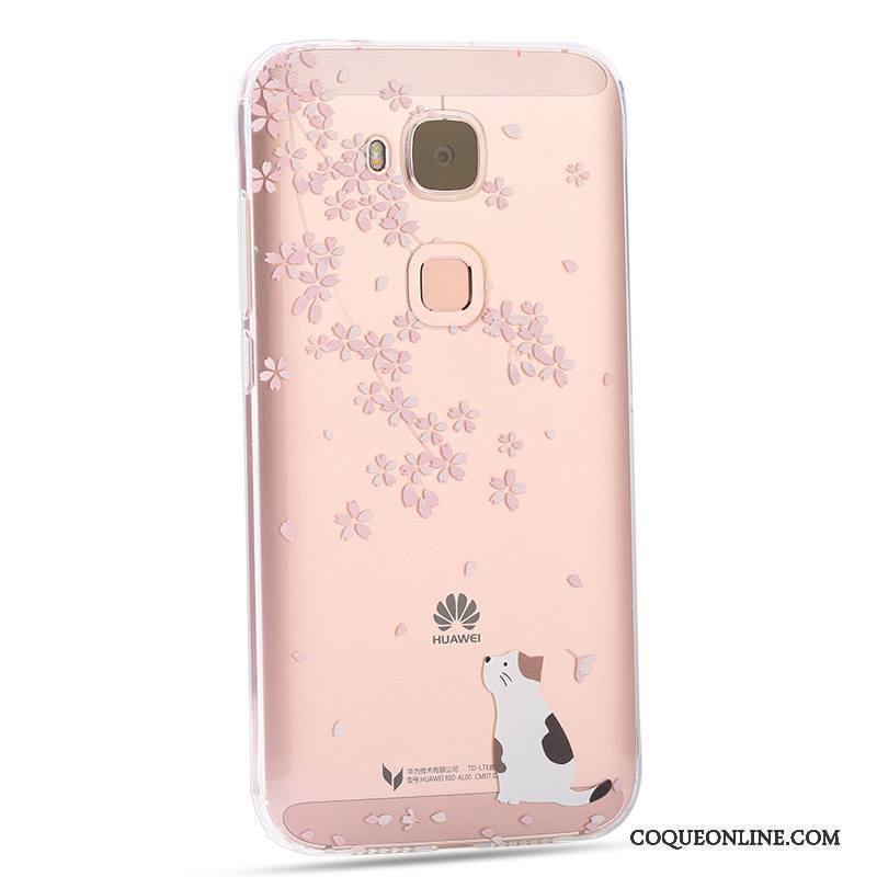 Huawei G7 Plus Coque De Téléphone Étui Créatif Tout Compris Rose Fluide Doux Protection