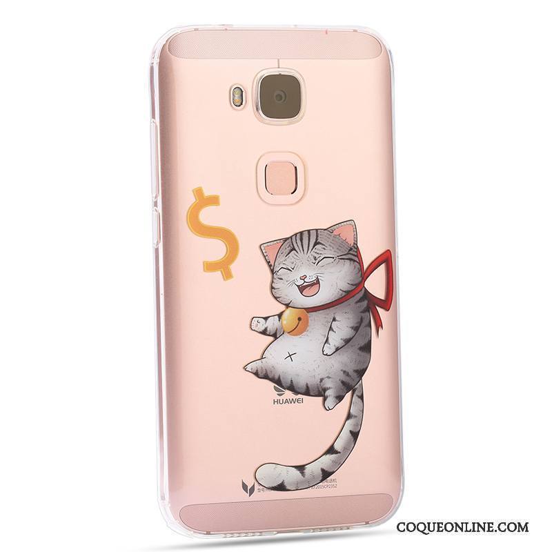 Huawei G7 Plus Coque De Téléphone Étui Créatif Tout Compris Rose Fluide Doux Protection