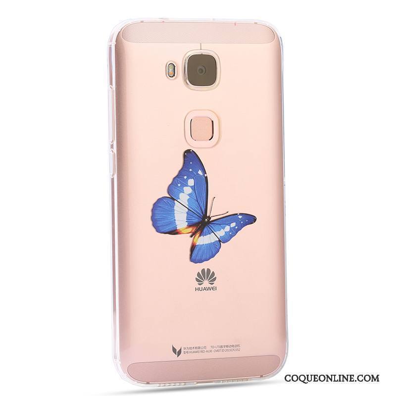 Huawei G7 Plus Coque De Téléphone Étui Créatif Tout Compris Rose Fluide Doux Protection