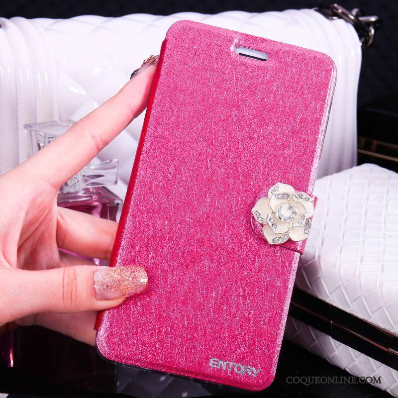 Huawei G7 Plus Coque De Téléphone Étui En Cuir Rose Nouveau