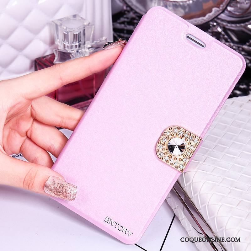 Huawei G7 Plus Coque De Téléphone Étui En Cuir Rose Nouveau