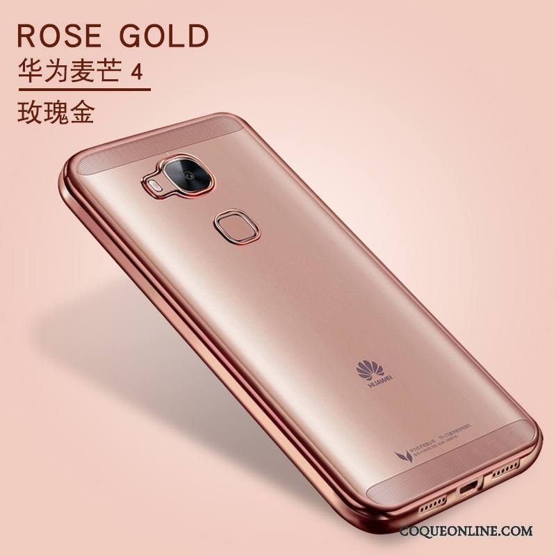 Huawei G7 Plus Coque Fluide Doux Nouveau Étui Transparent Silicone Rose Protection