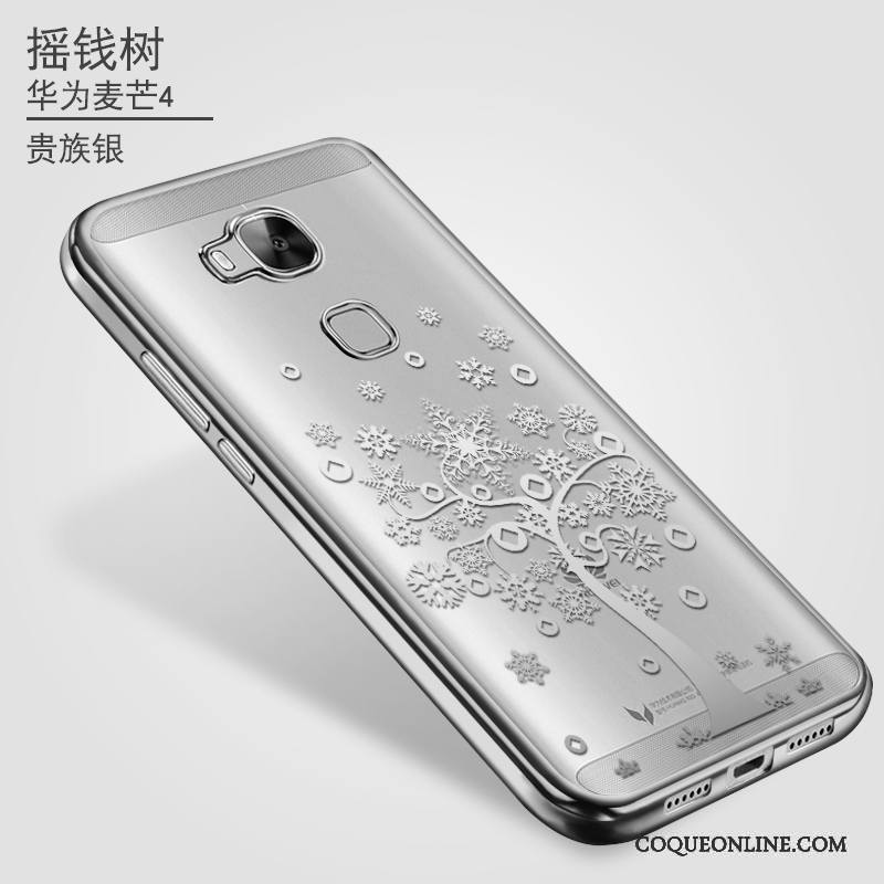 Huawei G7 Plus Coque Fluide Doux Nouveau Étui Transparent Silicone Rose Protection