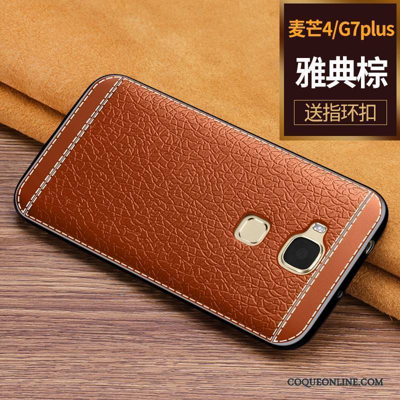 Huawei G7 Plus Coque Incassable Protection Gris Étui Fluide Doux De Téléphone