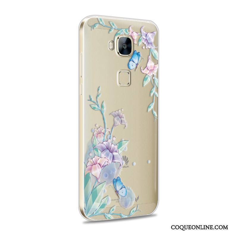 Huawei G7 Plus Coque Incassable Protection Rose Étui Silicone Fluide Doux Téléphone Portable