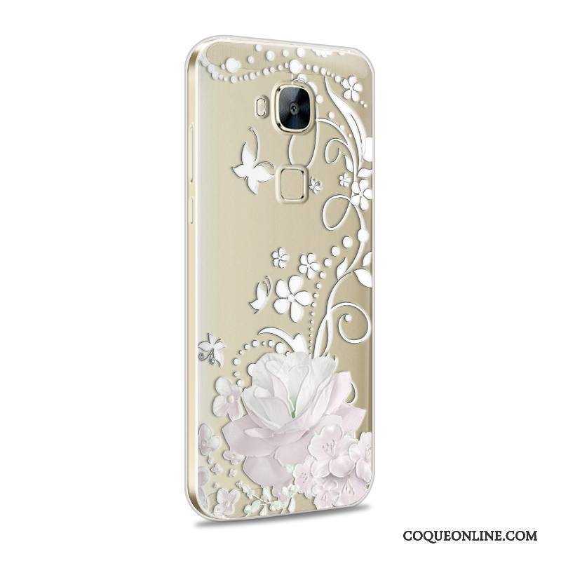 Huawei G7 Plus Coque Incassable Protection Rose Étui Silicone Fluide Doux Téléphone Portable