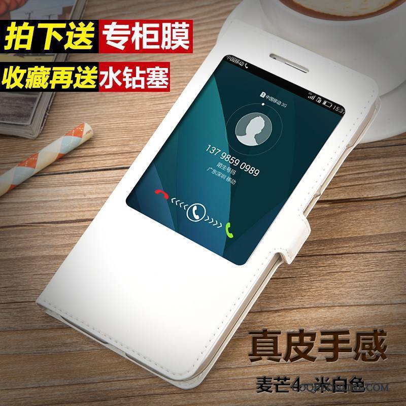Huawei G7 Plus Coque Mesh Étui Or Téléphone Portable Protection Étui En Cuir Housse