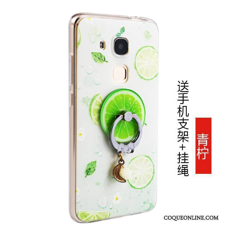Huawei G7 Plus Jaune Tout Compris Protection Incassable Fruit Étui Coque De Téléphone