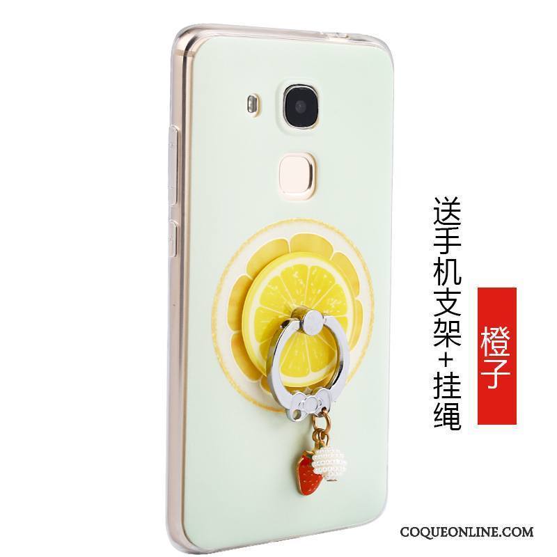 Huawei G7 Plus Jaune Tout Compris Protection Incassable Fruit Étui Coque De Téléphone