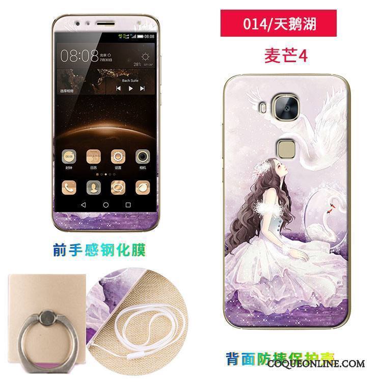 Huawei G7 Plus Membrane Tempérer Fluide Doux Multicolore Coque De Téléphone Silicone