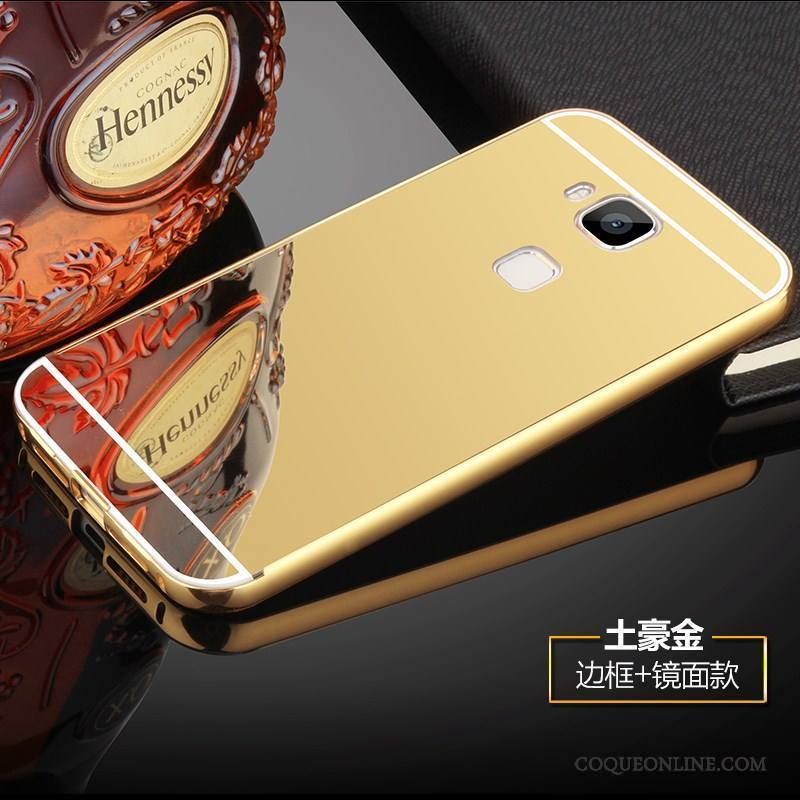 Huawei G7 Plus Métal Rose Couvercle Arrière Étui Coque De Téléphone