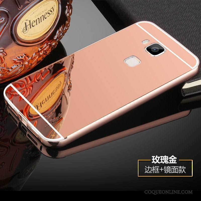 Huawei G7 Plus Métal Rose Couvercle Arrière Étui Coque De Téléphone