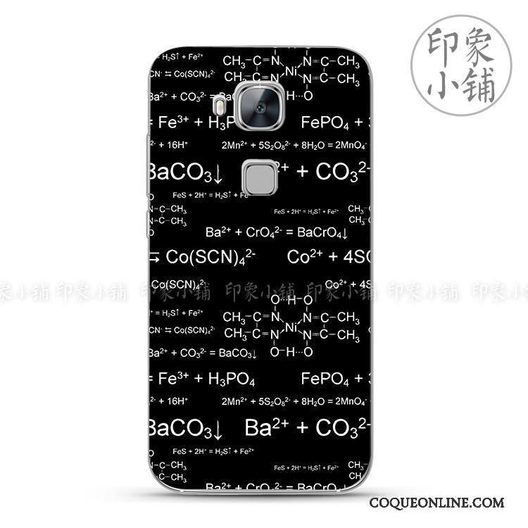 Huawei G7 Plus Noir Tendance Amoureux Légère Coque De Téléphone Silicone Étui