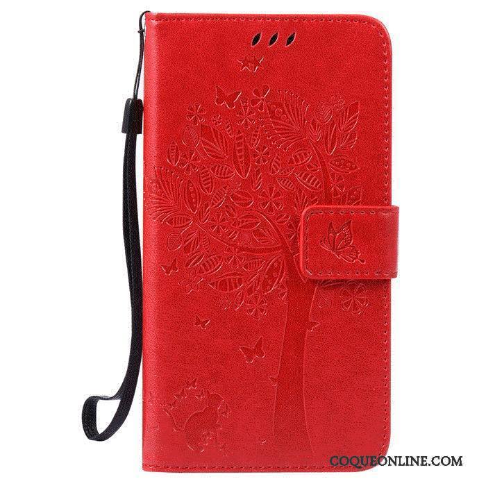 Huawei G7 Plus Ouvrir La Fenêtre Étui En Cuir Incassable Coque De Téléphone Rose Clamshell Téléphone Portable