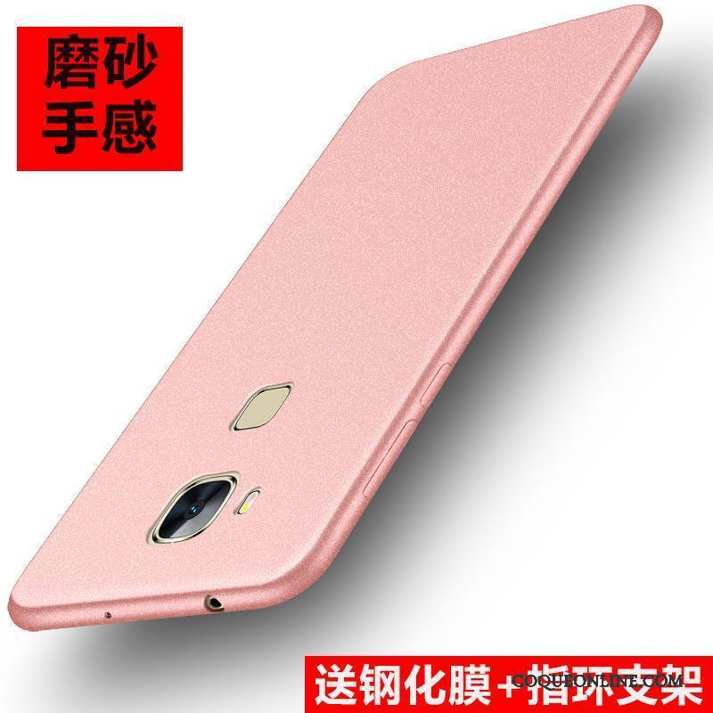 Huawei G7 Plus Protection Silicone Fluide Doux Coque De Téléphone Tout Compris Rouge Étui