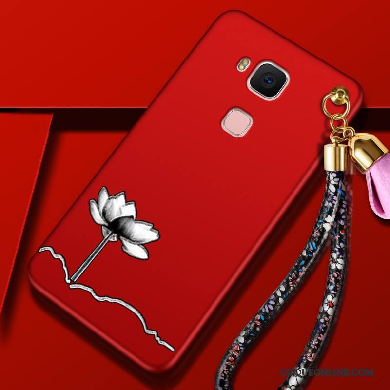 Huawei G7 Plus Rouge Tout Compris Coque De Téléphone Protection Silicone Étui Incassable