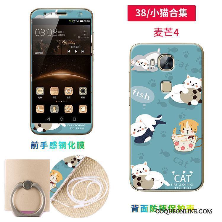 Huawei G7 Plus Tempérer Fluide Doux Ornements Suspendus Coque De Téléphone Étui Membrane Silicone
