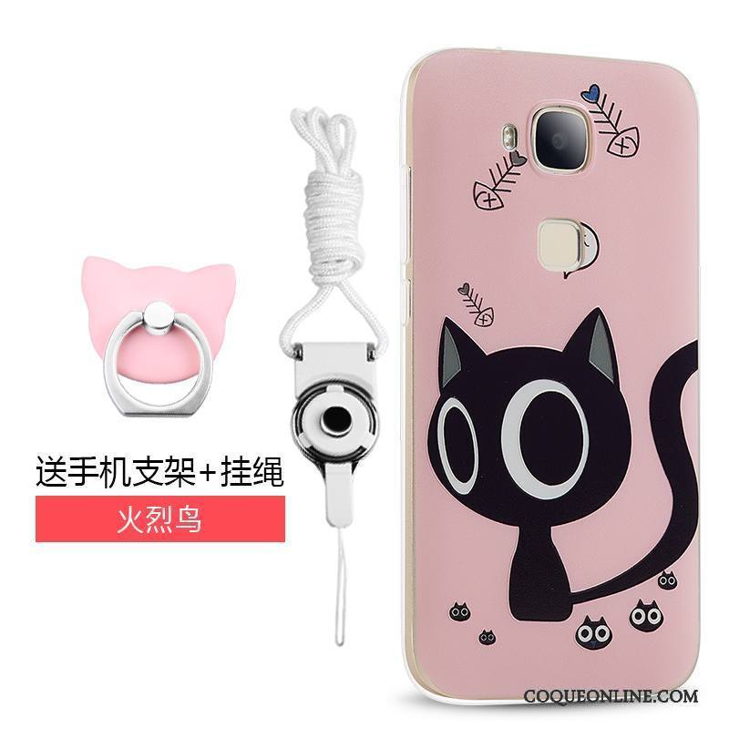 Huawei G7 Plus Tout Compris Fluide Doux Dessin Animé Coque De Téléphone Ornements Suspendus Vert Tendance