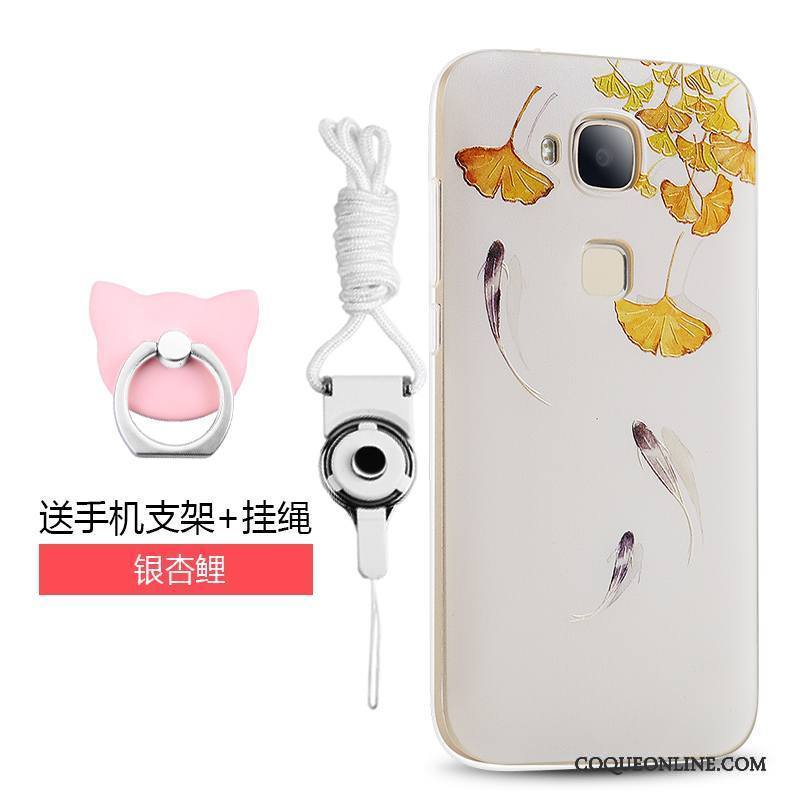 Huawei G7 Plus Tout Compris Fluide Doux Dessin Animé Coque De Téléphone Ornements Suspendus Vert Tendance