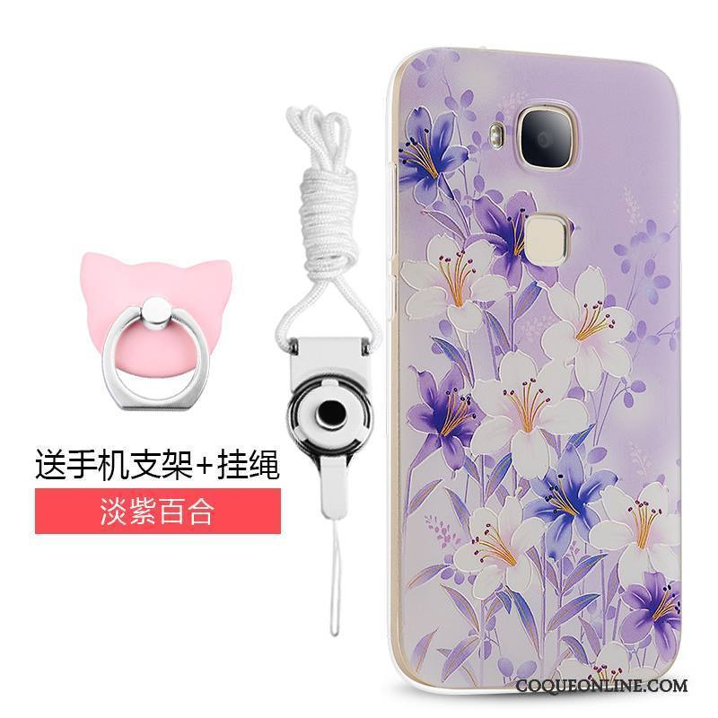 Huawei G7 Plus Tout Compris Fluide Doux Dessin Animé Coque De Téléphone Ornements Suspendus Vert Tendance