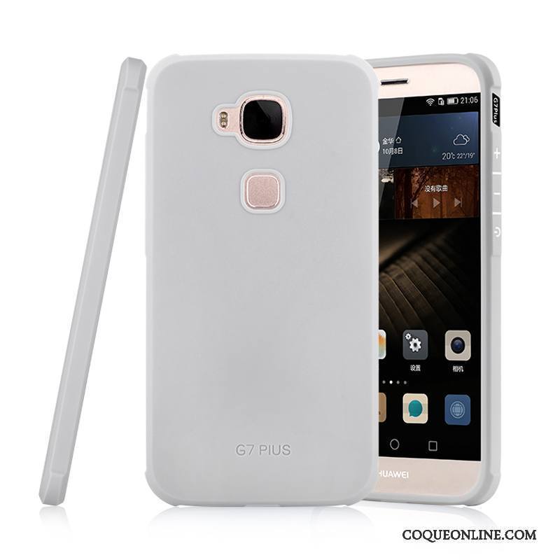Huawei G7 Plus Étui Coque De Téléphone Téléphone Portable Gris Silicone Incassable Protection