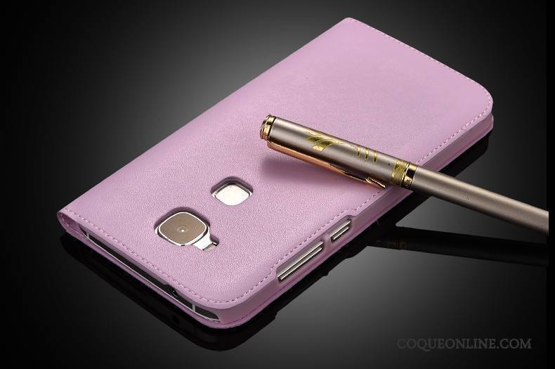 Huawei G7 Plus Étui En Cuir Housse Protection Membrane Coque De Téléphone Dormance Tempérer