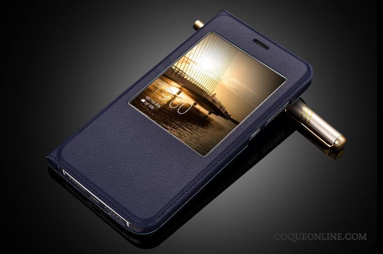 Huawei G7 Plus Étui En Cuir Housse Protection Membrane Coque De Téléphone Dormance Tempérer