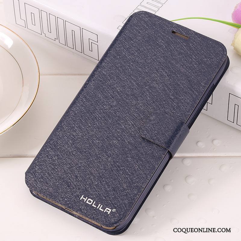 Huawei G7 Plus Étui En Cuir Housse Téléphone Portable Bleu Clair Coque De Téléphone Protection