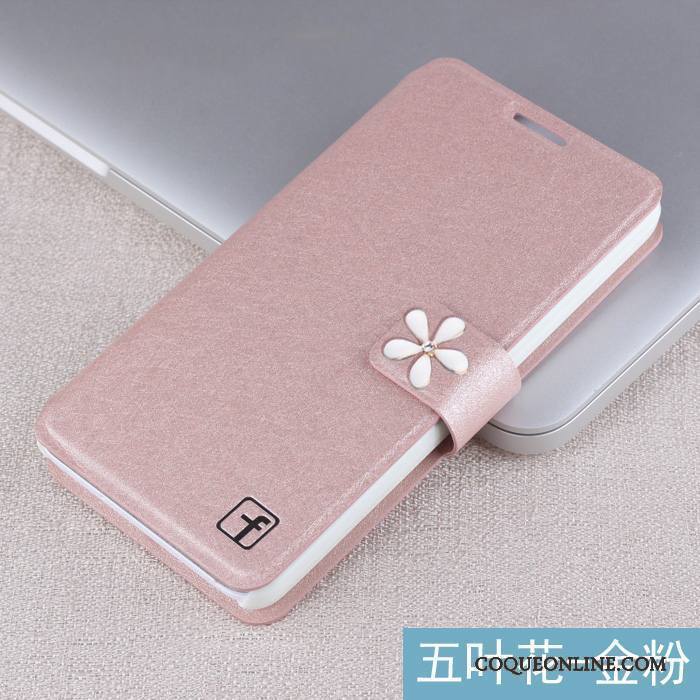 Huawei G7 Plus Étui En Cuir Rose Housse Coque De Téléphone