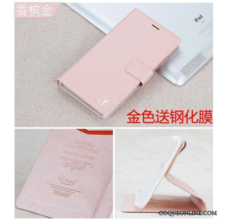 Huawei G7 Plus Étui En Cuir Rose Housse Coque De Téléphone