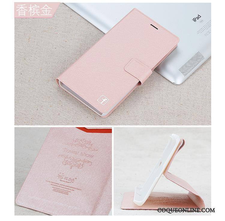 Huawei G7 Plus Étui En Cuir Rose Housse Coque De Téléphone