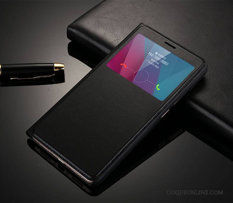 Huawei G7 Plus Étui En Cuir Windows Coque De Téléphone Téléphone Portable Rouge