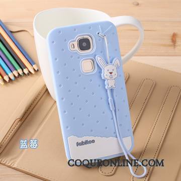 Huawei G7 Plus Étui Téléphone Portable Coque Fluide Doux Protection Rose Silicone