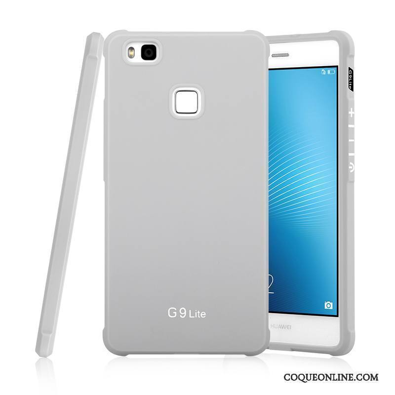 Huawei G9 Lite Bleu Fluide Doux Coque De Téléphone Incassable Téléphone Portable Silicone Étui