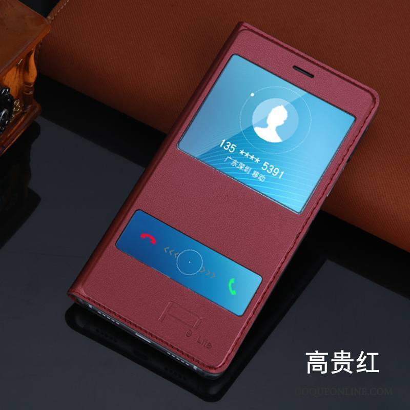 Huawei G9 Lite Dragon Coque De Téléphone Téléphone Portable Clamshell Jeunesse Étui En Cuir Rose