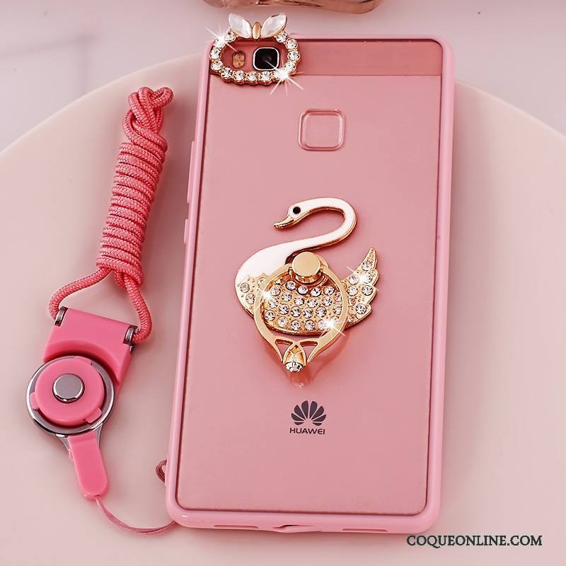 Huawei G9 Lite Protection Silicone Coque De Téléphone Rose Étui Jeunesse Fluide Doux