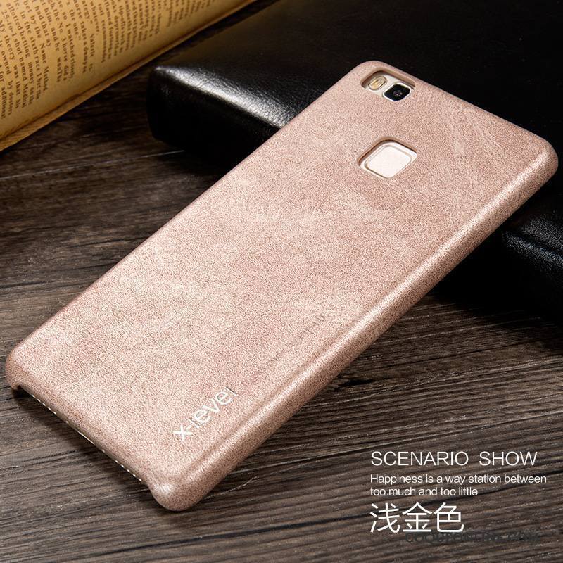 Huawei G9 Lite Très Mince Protection Étui En Cuir Incassable Jeunesse Noir Coque De Téléphone