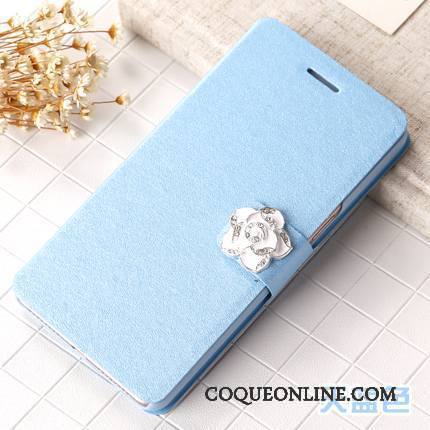 Huawei G9 Lite Étui En Cuir Téléphone Portable Coque Protection Housse De Téléphone Bleu Clair