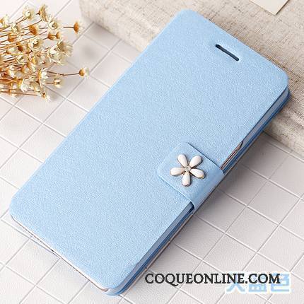 Huawei G9 Lite Étui En Cuir Téléphone Portable Coque Protection Housse De Téléphone Bleu Clair