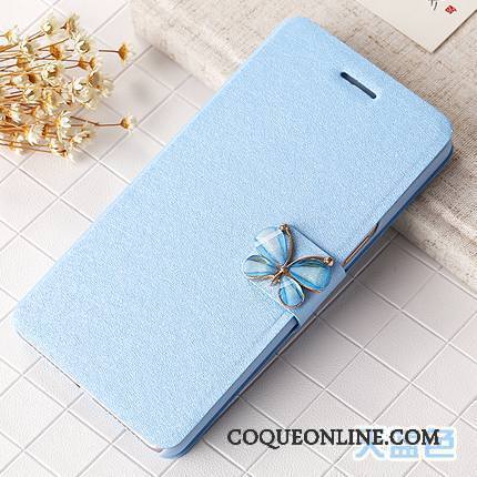 Huawei G9 Lite Étui En Cuir Téléphone Portable Coque Protection Housse De Téléphone Bleu Clair